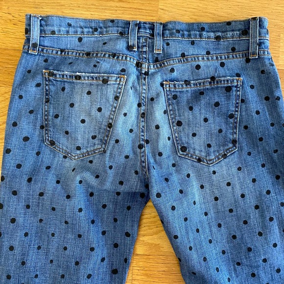 Current/Elliott The Fling Polka Dot Granola Boyfriend Coastal Jea… - Picture 5 of 8